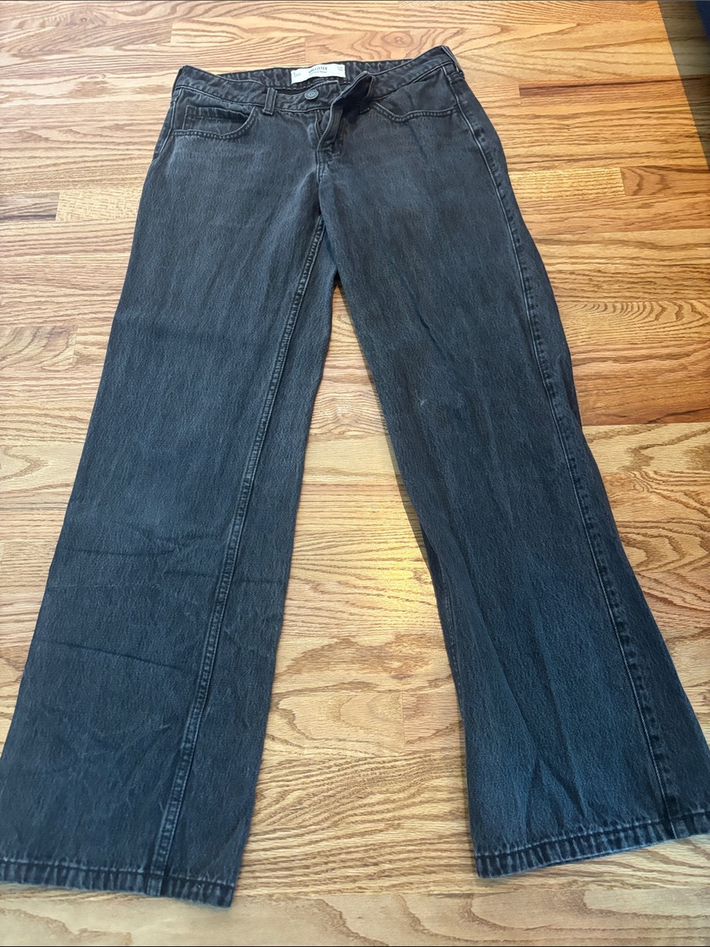 Hollister Black Wide-Leg Denim Jeans